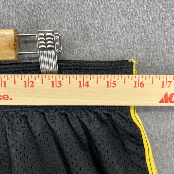 Nike Dri-FIT LIVESTRONG Shorts Women Medium Black Yellow Athletic Mesh Polyester - Picture 6 of 14
